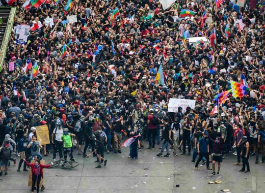 Protestas chilenas (Latinoamérica). 2019. Foto: Martin Bernetti / AFP