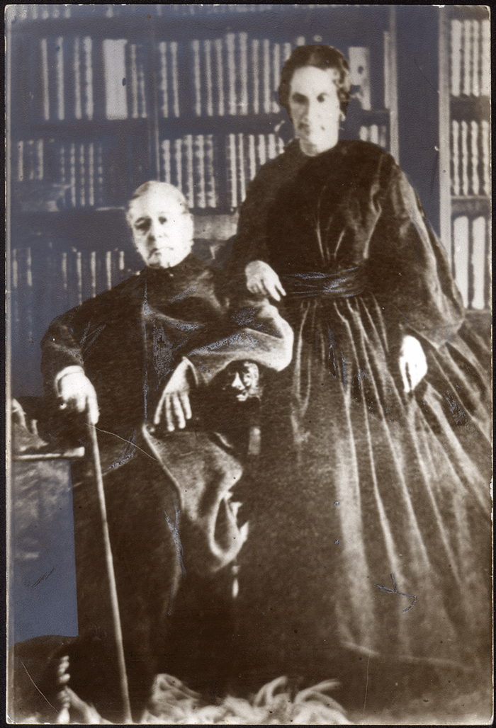 Andrés Bello y su esposa. Archivo