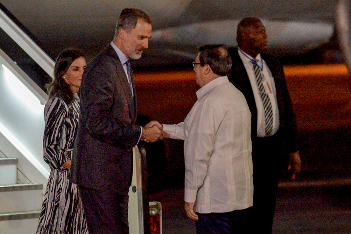 Reyes españoles en La Habana. Foto: AFP