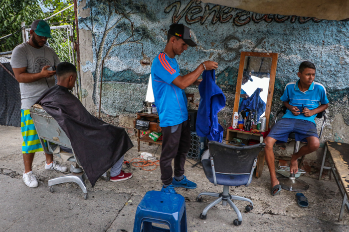 Barberías callejeras