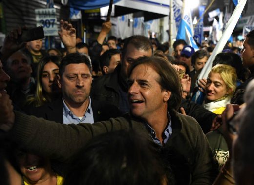 Luis Lacalle Pou, candidato presidencial uruguayo. Foto: Eitan Abramovich / AFP