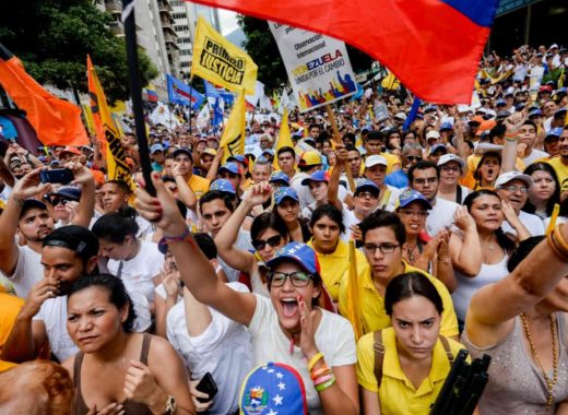 Protesta opositora. Foto: AFP