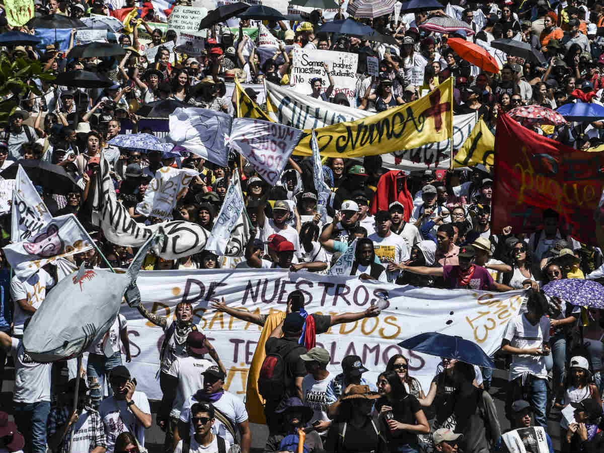 Protestas en Colombia (Latinoamérica) 2019. Foto: AFP