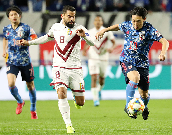Venezuela se exhibió en el partido disputado en Suita (oeste de Japón), su último encuentro preparatorio previo a la fase clasificatoria para el Mundial de Qatar de 2022