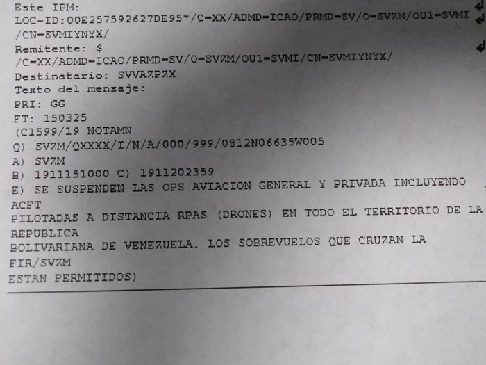 suspensión de vuelos