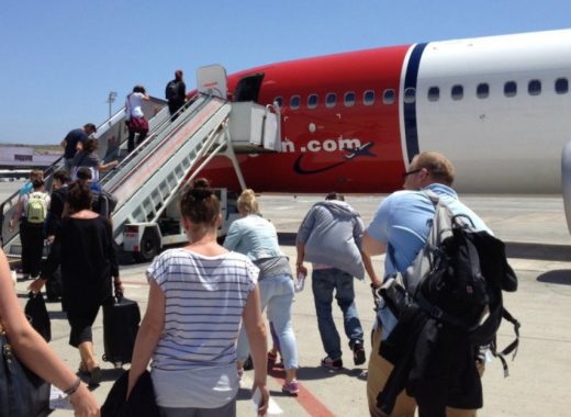 Abordaje de avión - sector áereo