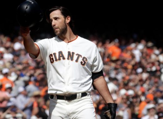 El lanzador Madison Bumgarner