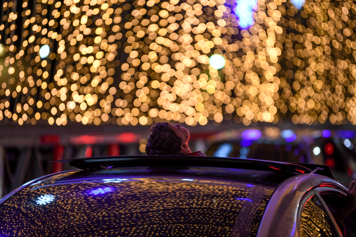 Luces navideñas en Caracas. AFP