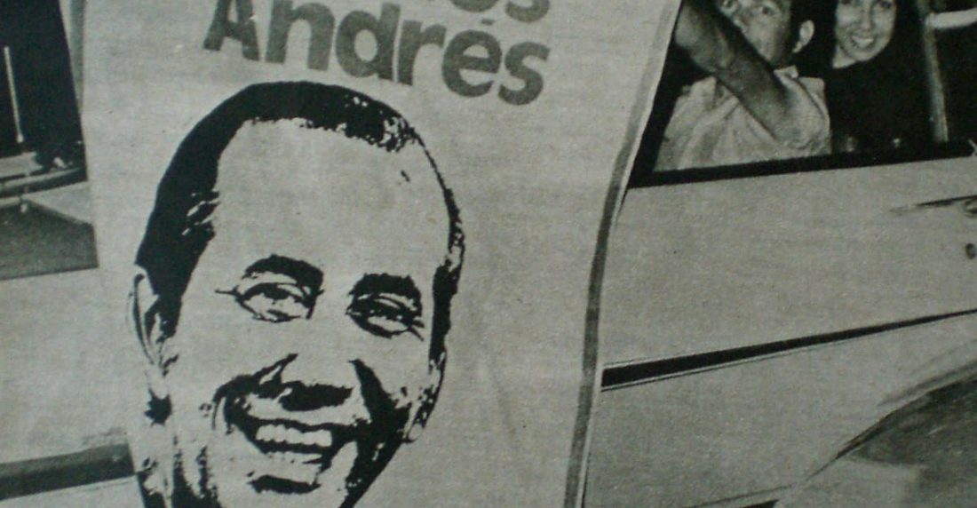 Carlos Andrés Pérez. Campaña de 1973. Foto: esacademic.com
