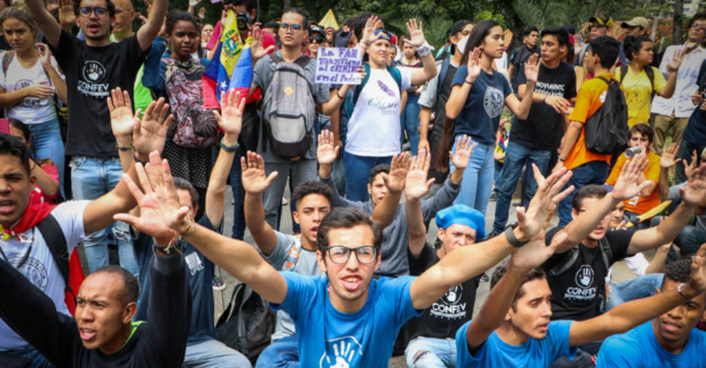Protesta estudiantil. Autonomía Foto: Daniel Hernández