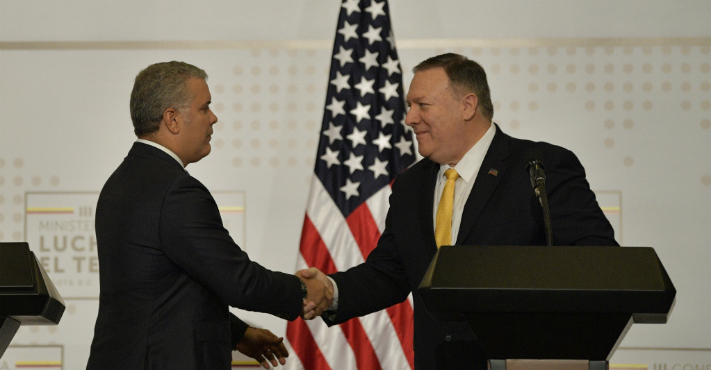 Ivan Duque y Mike Pompeo... Colombia y EEUU