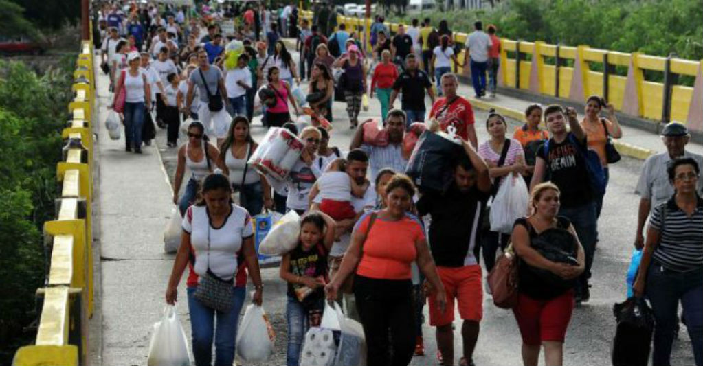 Migrantes venezolanos. AFP