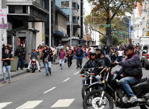 Colectivos chavistas. AFP