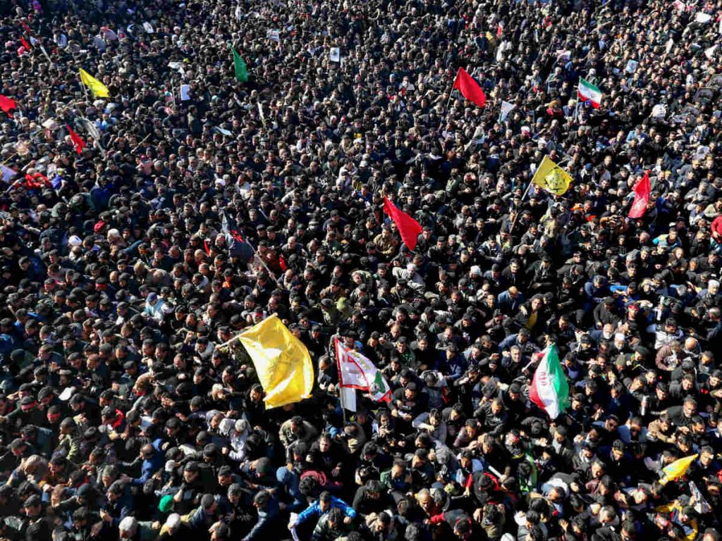 Funeral de Soleimaní en Irán. AFP