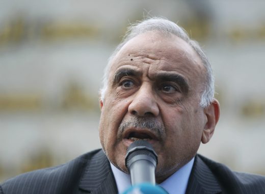 Primer ministro iraquí Adel Abdel Mahdi. Foto; AFP