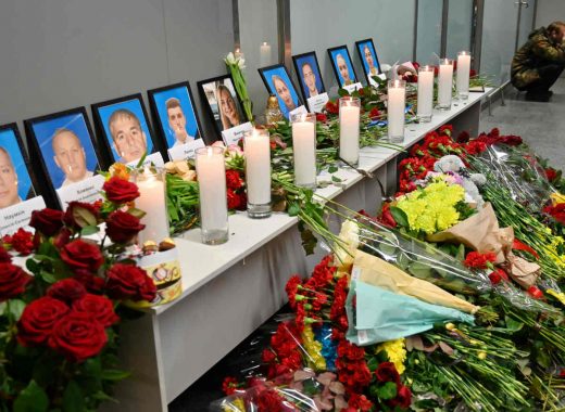 Víctimas de accidente de avión ucraniano en Irán. AFP