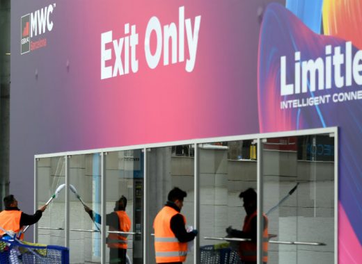 Cancelación de congreso tecnológico de Barcelona. AFP