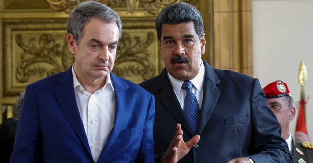 Zapatero y Maduro. Foto: Público