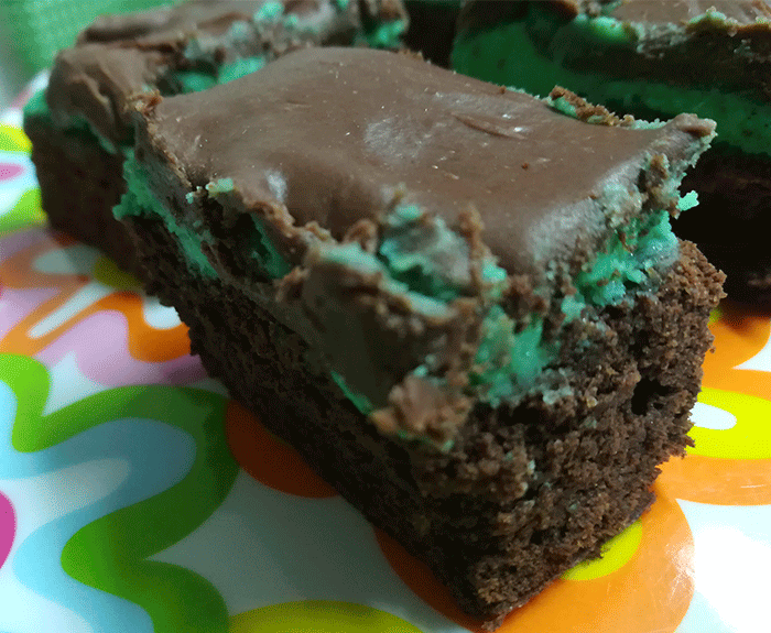 brownie de menta