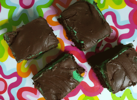 brownie de menta