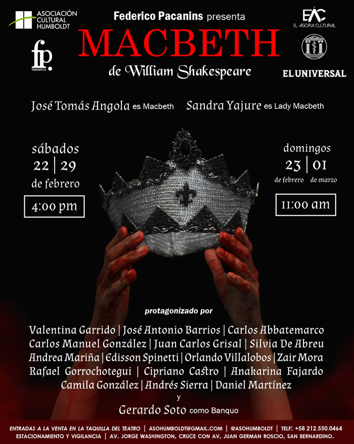 Macbeth. Foto: Cortesía