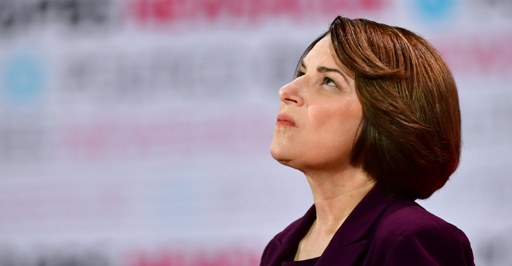 Klobuchar. AFP