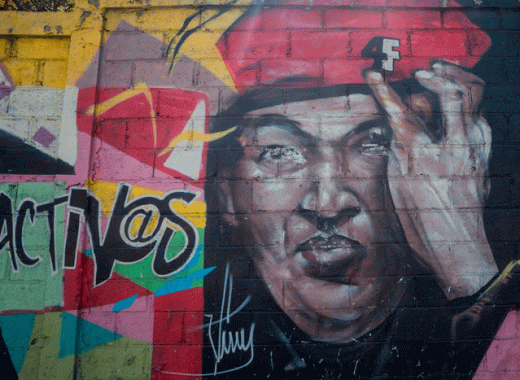 2000 Mural chavista. Foto: EFE