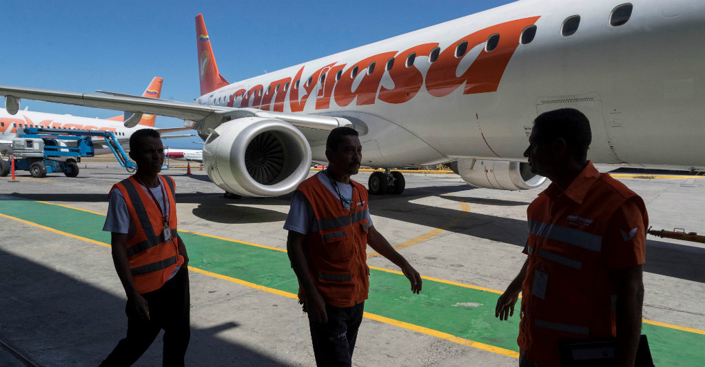 conviasa vuelos toluca avión de conviasa