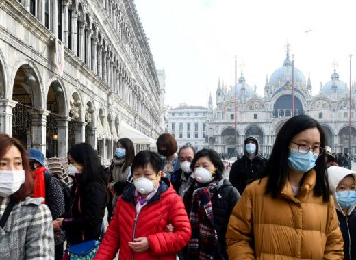 Fallecidos por Covid-19 en Italia. Foto: AFP