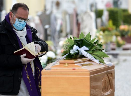 Italia supera los 6.000 fallecidos por coronavirus. Foto: AFP
