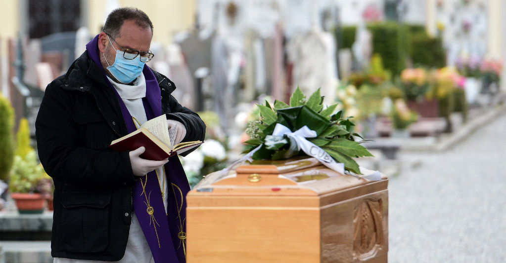 Italia supera los 6.000 fallecidos por coronavirus. Foto: AFP