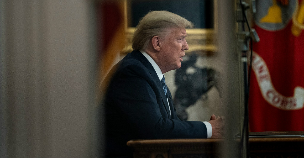 Trump cierra frontera con Canadá por coronavirus. Foto: AFP