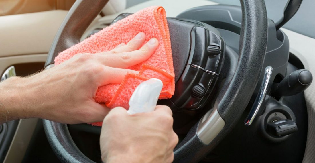 Higiene de automóvil por coronavirus