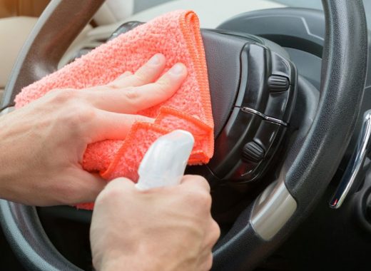Higiene de automóvil por coronavirus