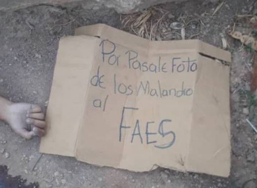 Adolescente asesinada por pasarle fotos al FAES