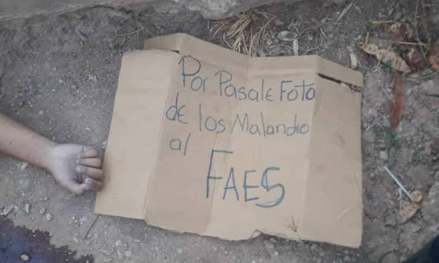 Adolescente asesinada por pasarle fotos al FAES