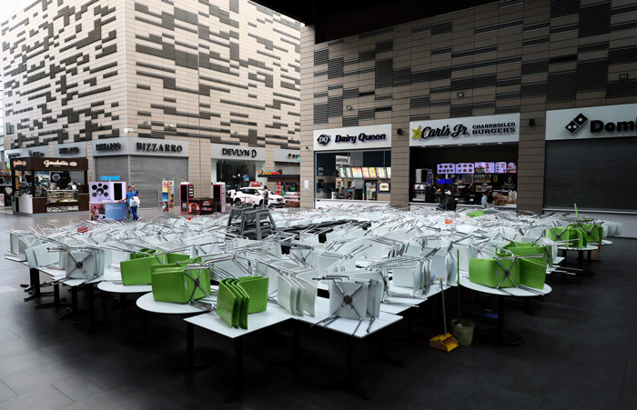 Ciudad de México. Calles vacías y comercios cerrados. Foto: AP