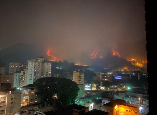 Incendios en Caracas