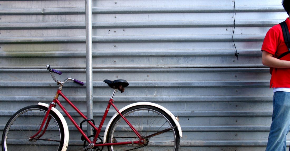 bicicleta la leche se reparte a caballo
