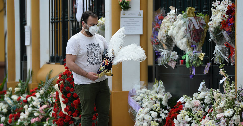 España registra descenso de muertes por coronavirus. AFP