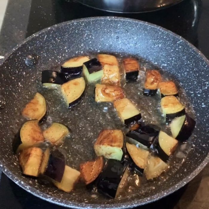 pasta a la norma berenjenas