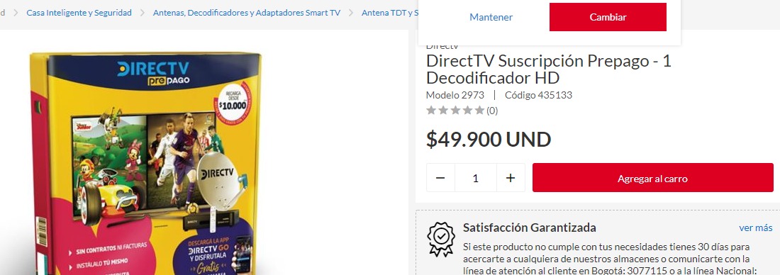 PRECIO DirecTV