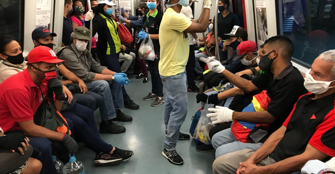 distanciamiento social metro de caracas
