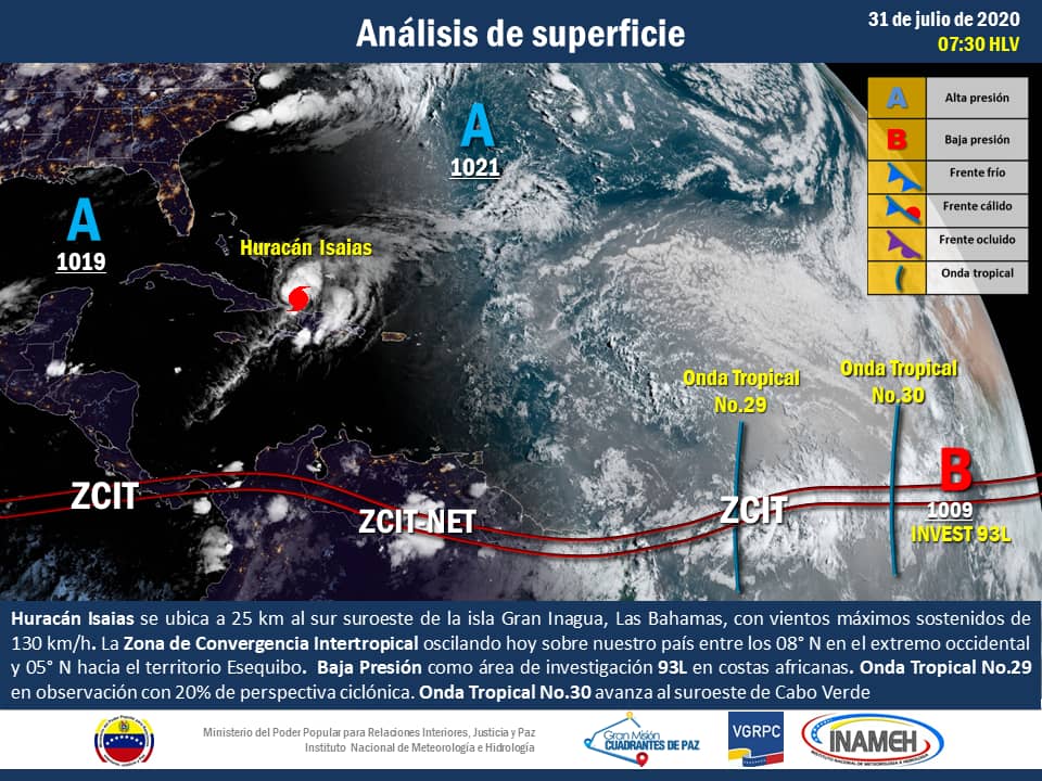 huracan isaias al 31 de julio