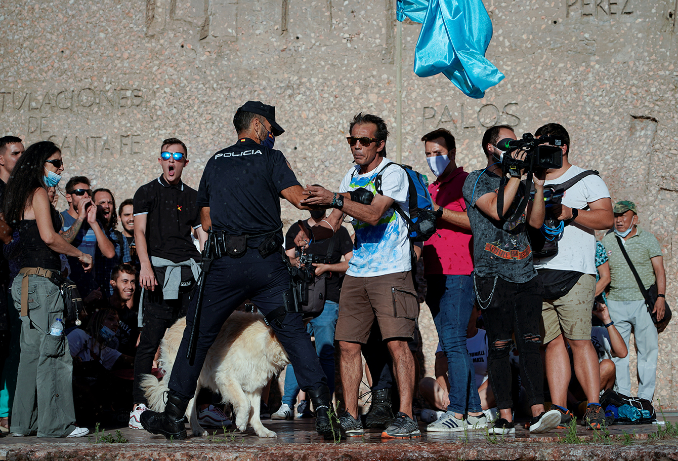 protesta en madrid