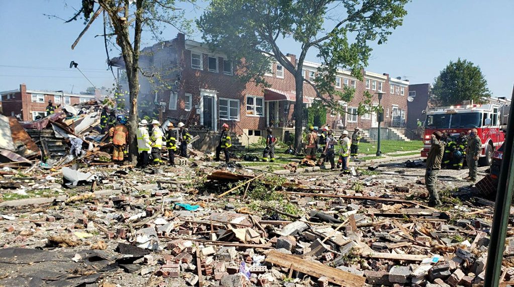 explosión en Baltimore