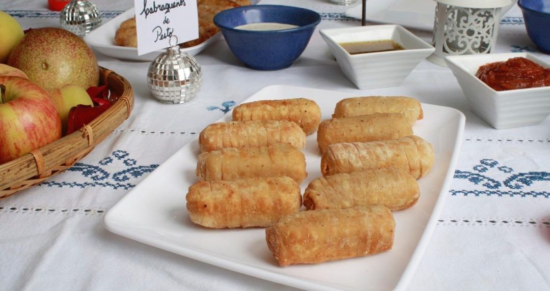 tequeños de queso de cabra