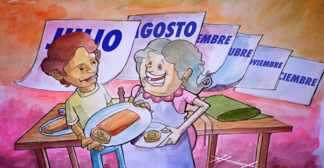 hallacas y pan de jamón