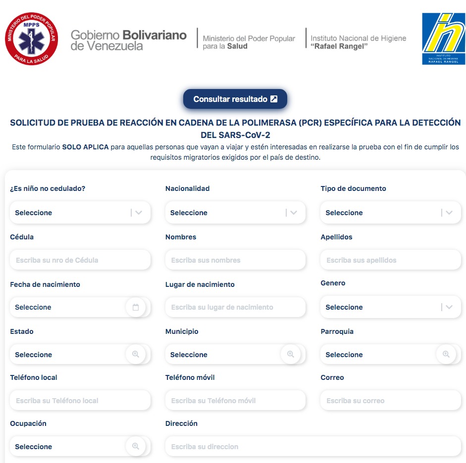 viajeros pcr