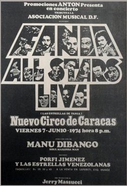 Fania All Stars en el Nuevo Circo 7-06-1974
